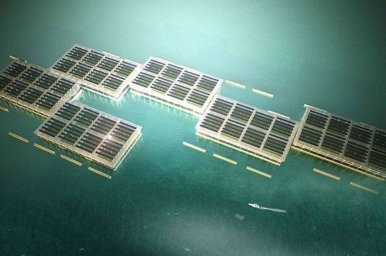 Esta granja solar flotante puede producir 20 toneladas de alimentos al día