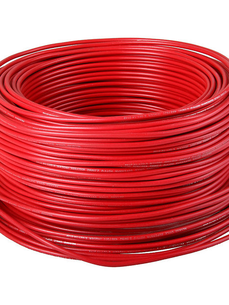 Cable de cobre rojo