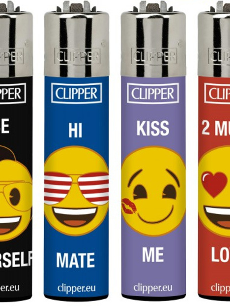 Encendedor Clipper Emoji Message