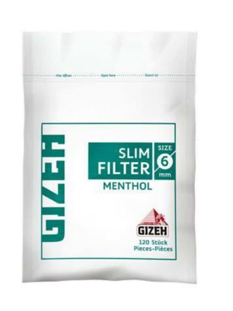Filtro Gizeh Mentolado Slim 120u.