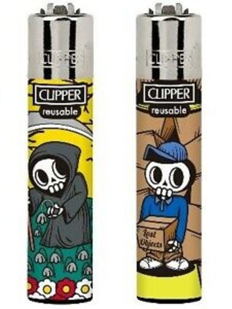 Encendedor Clipper Skull Mix 3