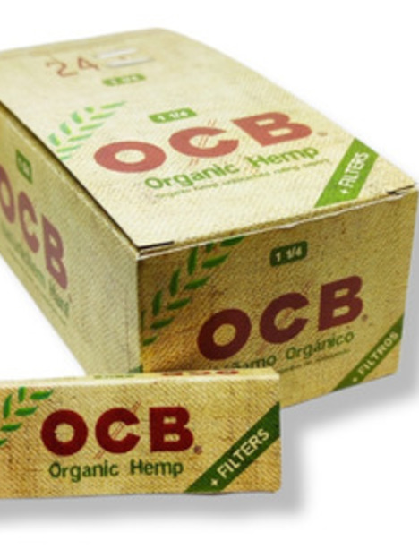 Papel OCB Cañamo Organico 11/4 + Tips 