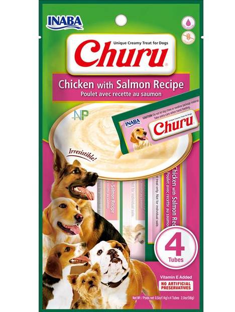 Dog Churu Pollo con Salmon 4u