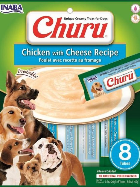 Dog Churu Pollo con Queso 8 Unidades