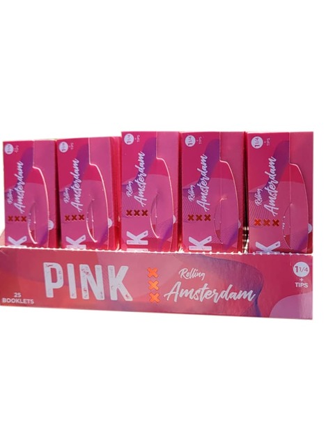 Papel Amsterdam + Tips 1 1/4 PINK