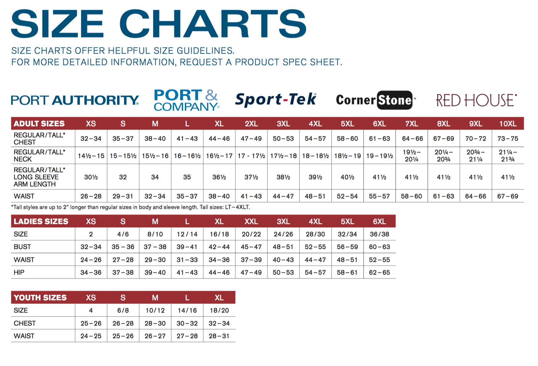 Sport Tek Polo Size Chart - Greenbushfarm.com