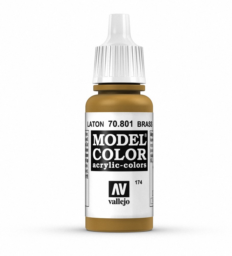 Vallejo Model Color Brass Acrylic Paint 18Ml