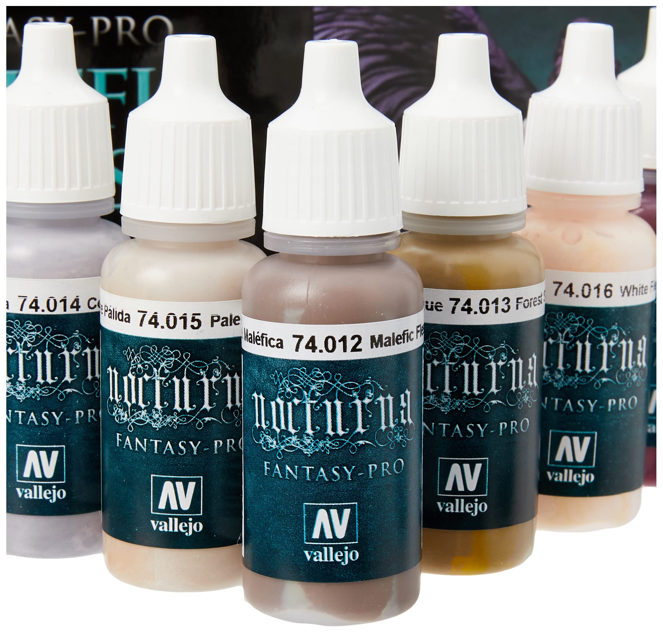 Vallejo Fantasy Pro Malefic Flesh Acrylic Paint Set 8