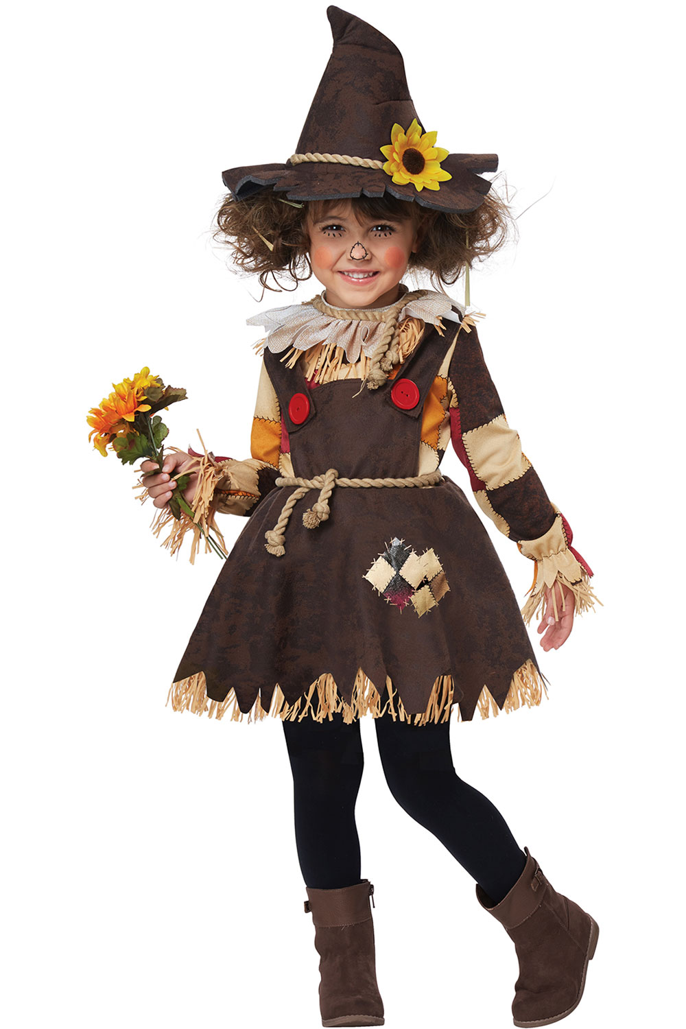 Straw Puppet Pumpkin Patch Scarecrow Dress Costume Halloween Toddler ...