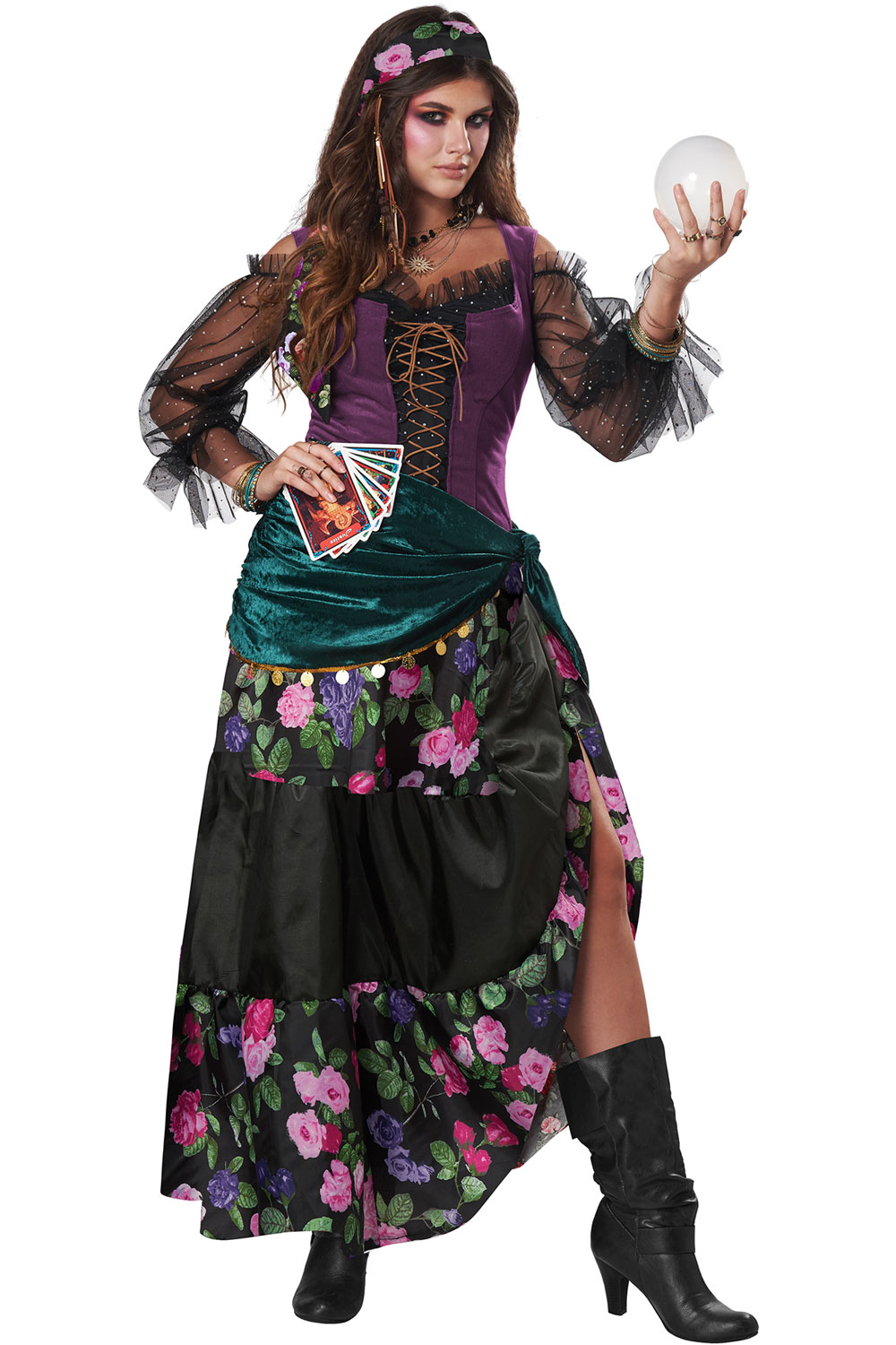 California Costume Adult Women Gypsy Fortune Teller Halloween Outfit 01108 Ebay