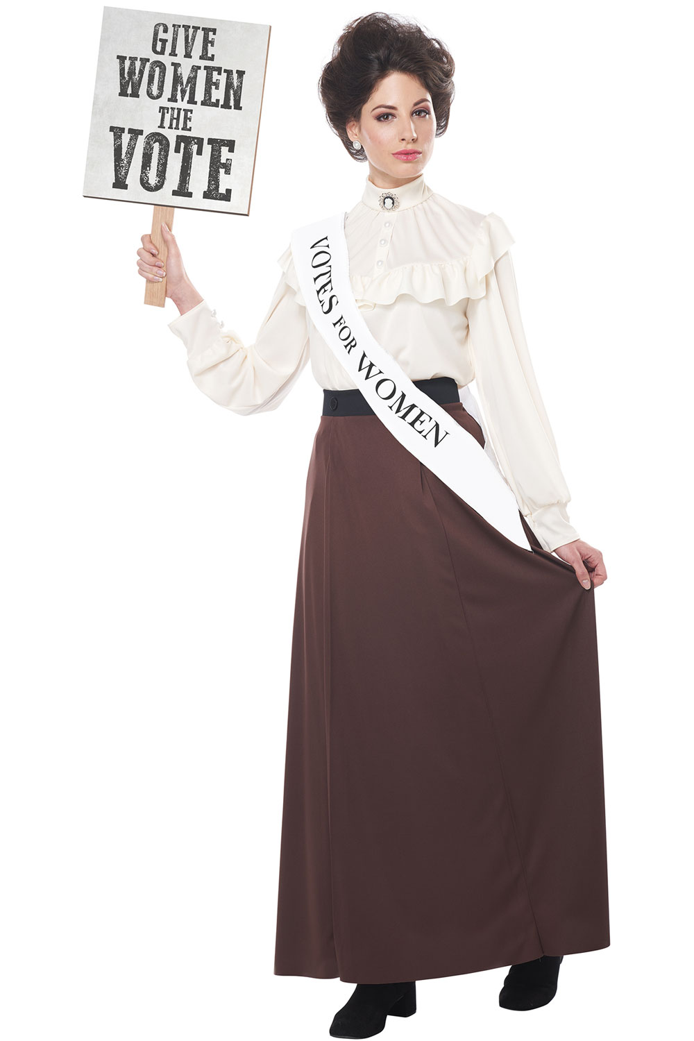 Costume californien SUFFRAGETTE ANGLAISE Femme Adulte Tenue Halloween 01305