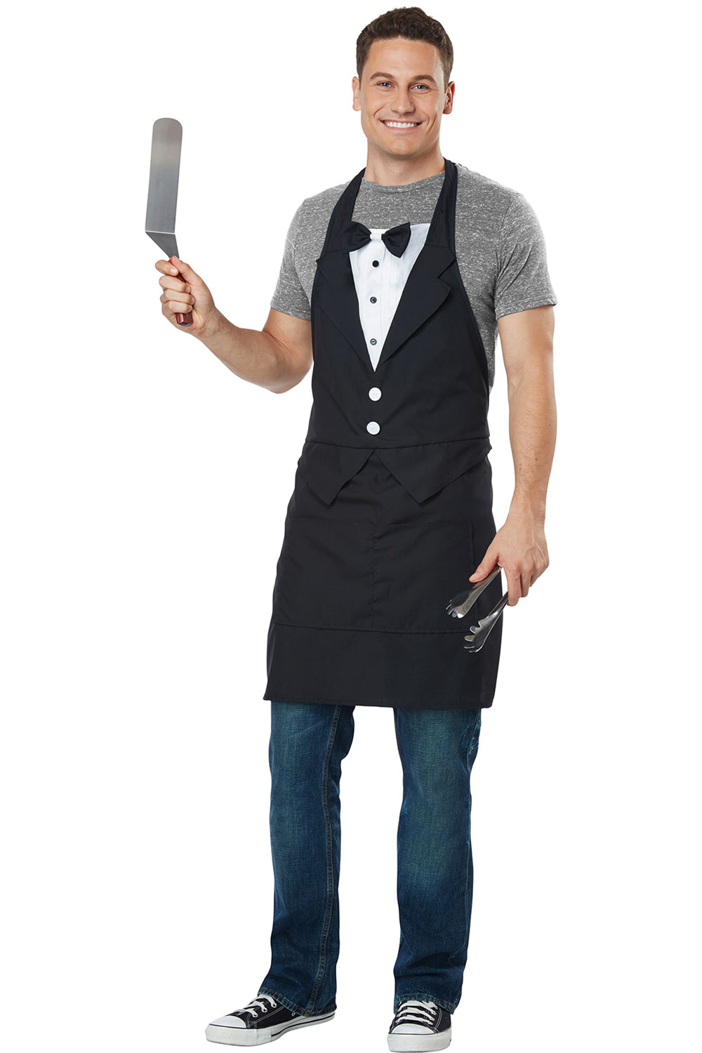 Tuxedo Apron Best Chef Bow Button Halloween Costume Accessory Adult Men ...