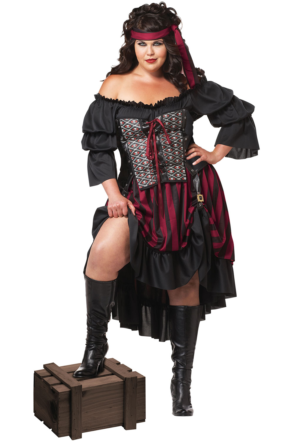 Pirate Wench Adult Plus Size Halloween Costume 3x for sale online