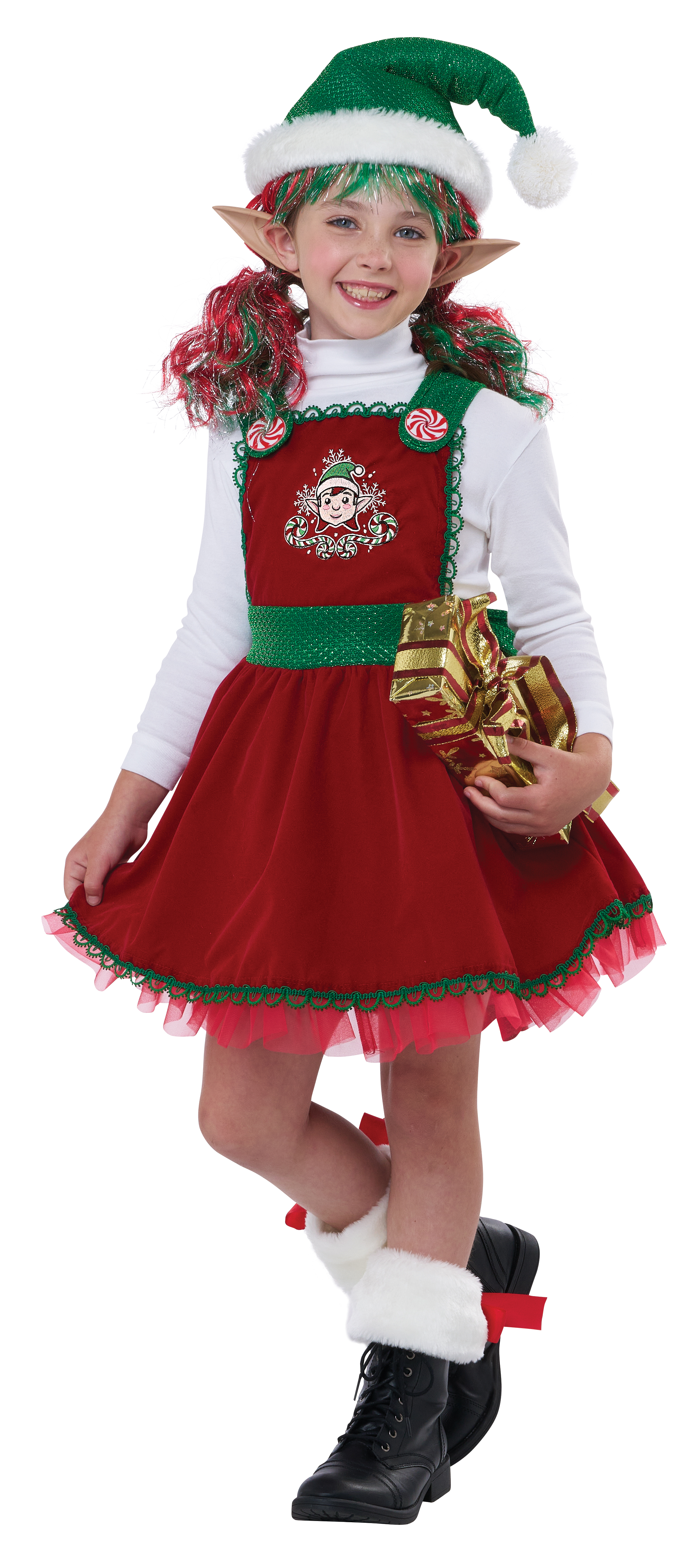 Candy Halloween Girls Cane Elf Costume 3024 014 | eBay