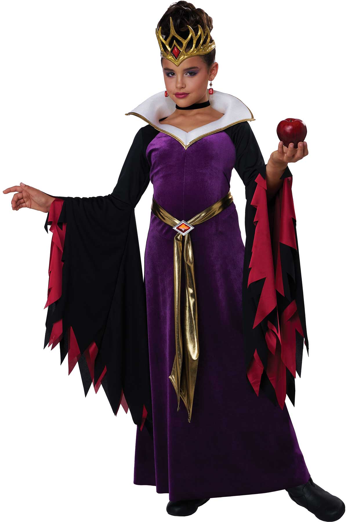 California Costume Evil Queen Cosplay Dress Child Halloween Outfit Party3025-120 - Picture 2 of 7