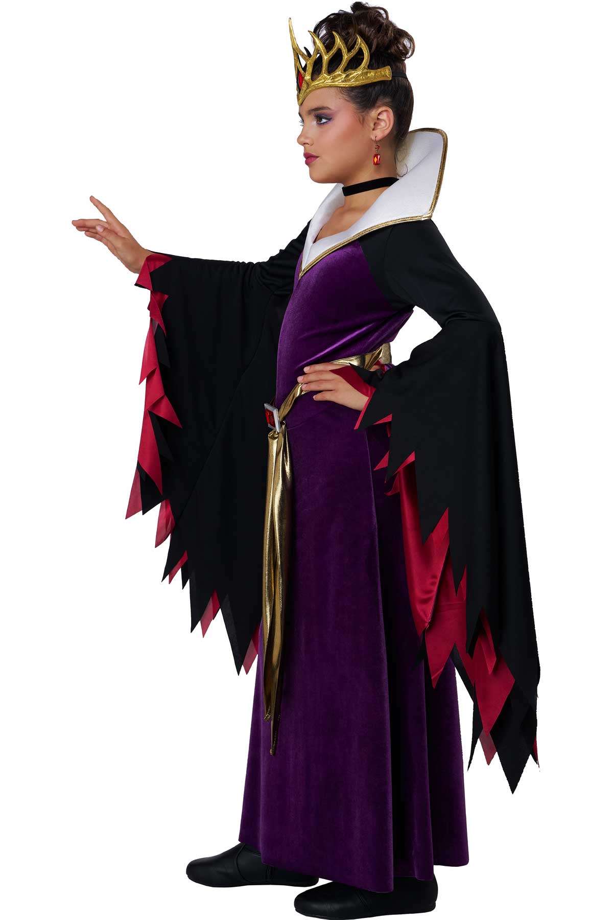 California Costume Evil Queen Cosplay Dress Child Halloween Outfit Party3025-120 - Picture 3 of 7