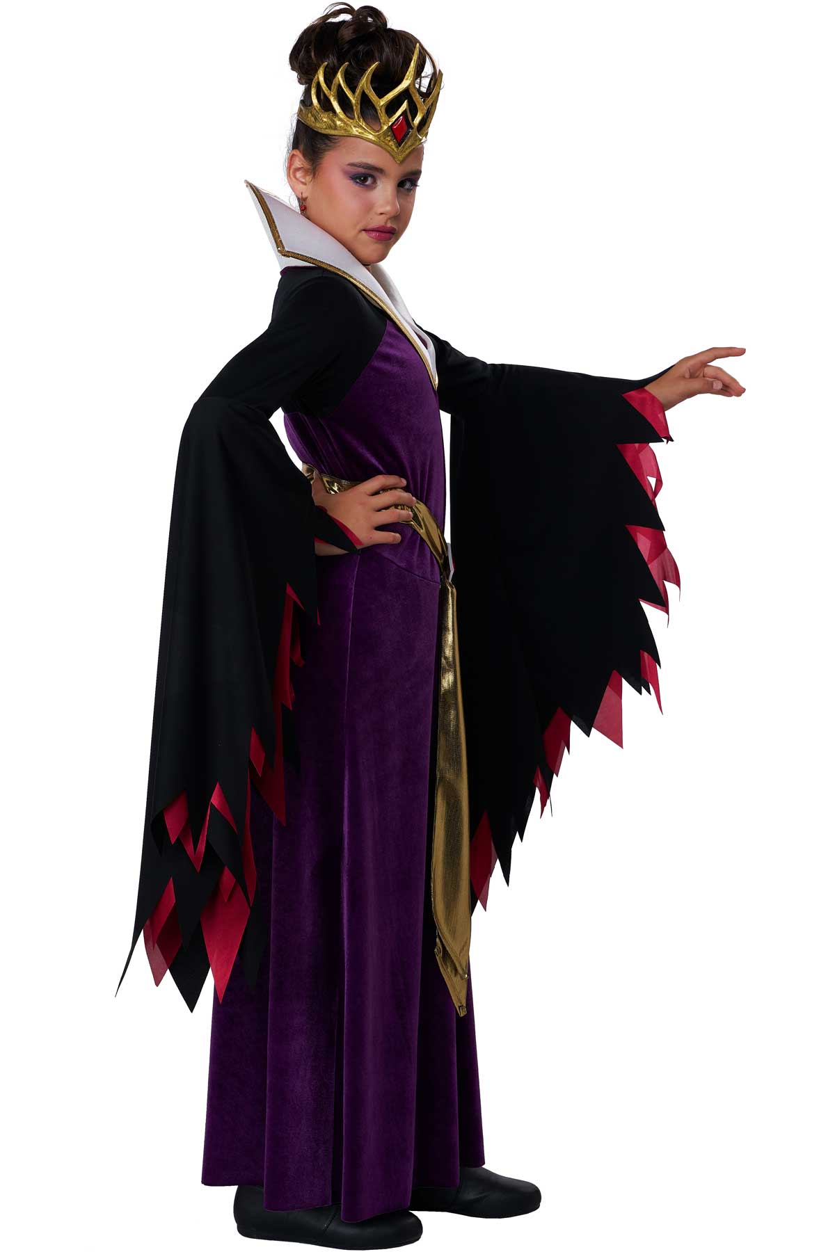 California Costume Evil Queen Cosplay Dress Child Halloween Outfit Party3025-120 - Picture 5 of 7