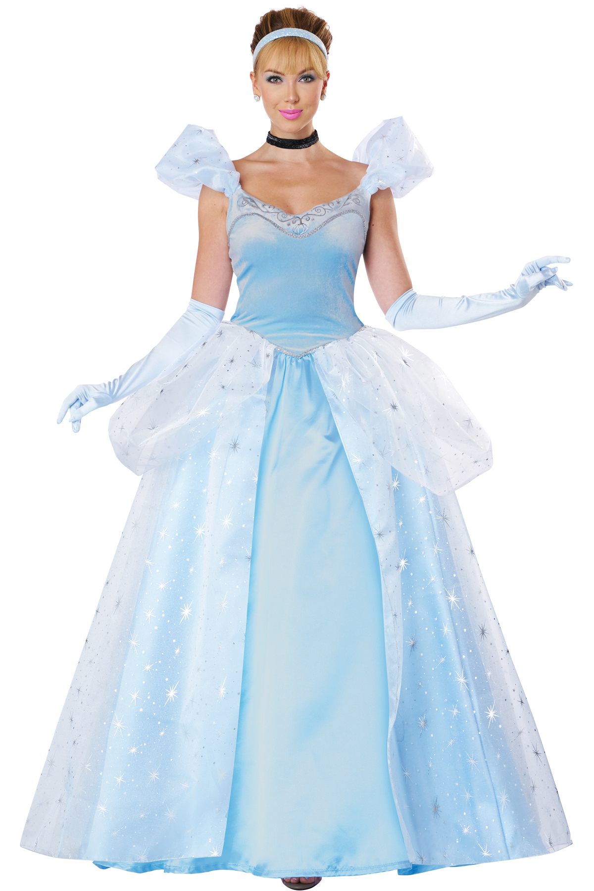 California Costume Cinderella Deluxe Ball Gown Adult Women Princess 5024-081 - Afbeelding 2 van 2