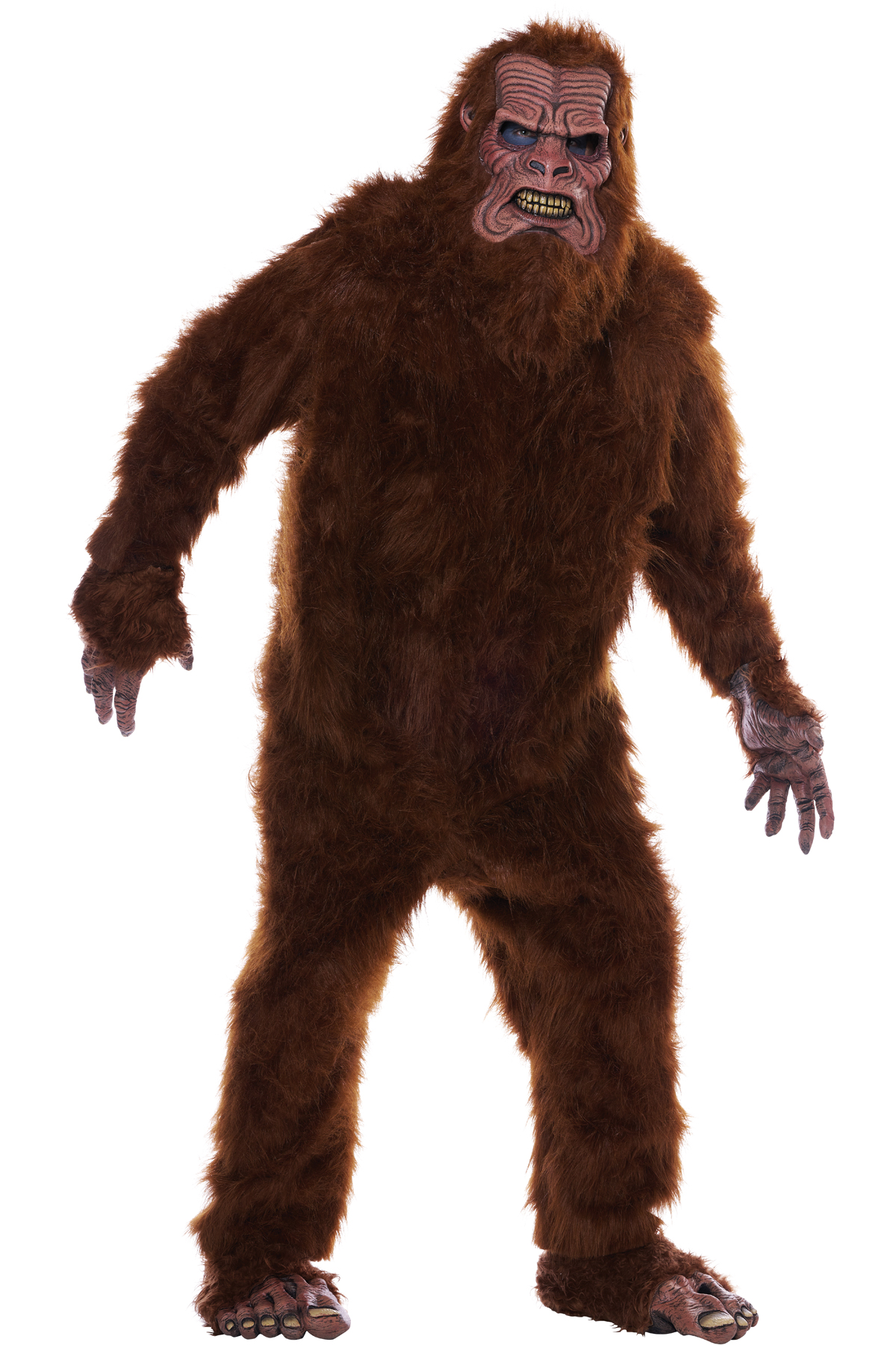 California Costume Deluxe Big Foot W/ Fur Adult Men Monsters Halloween 5124-080 - Picture 2 of 2