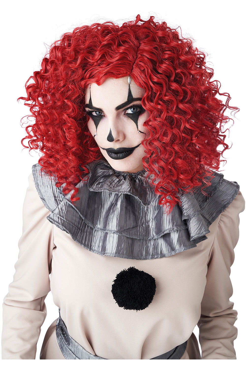 California Costume Corkscrew Clown Curls Wig Adult Women Halloween 7020 ...