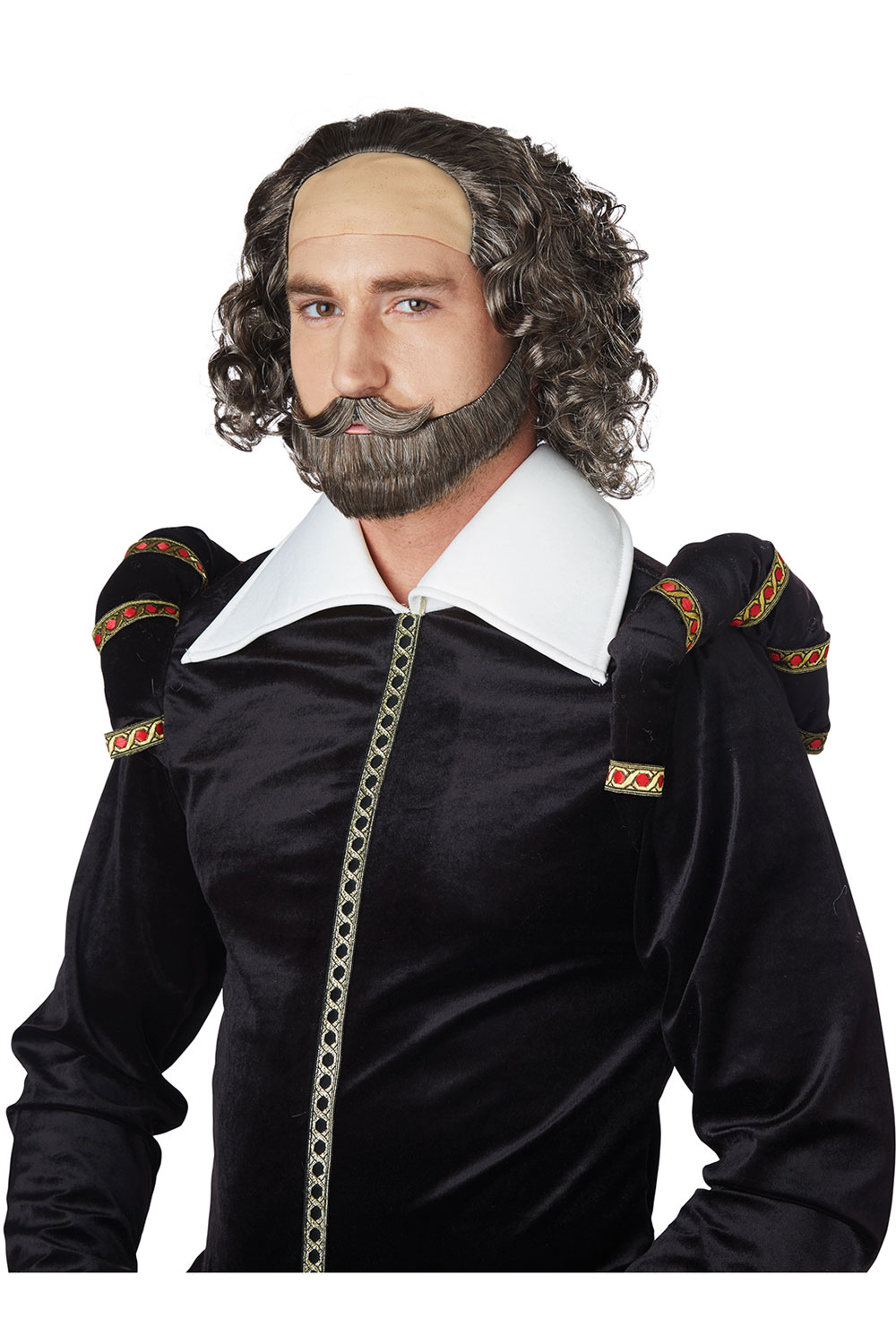 California Costume Shakespeare Wig Adult Men Halloween Accessory 70923 - Picture 2 of 2