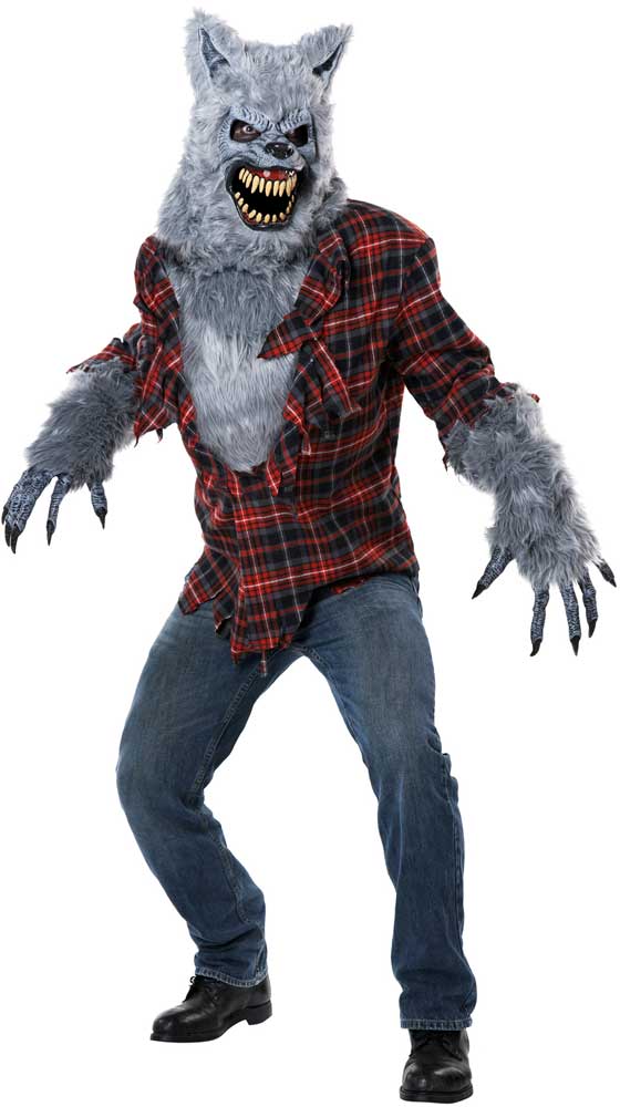 California Costume Grey Lycan Werewolf Adult Men Halloween Outfit 01373 - Picture 2 of 3