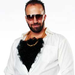 Macho Medieval Men Chest Hair Accessory Cosplay Halloween Outfit