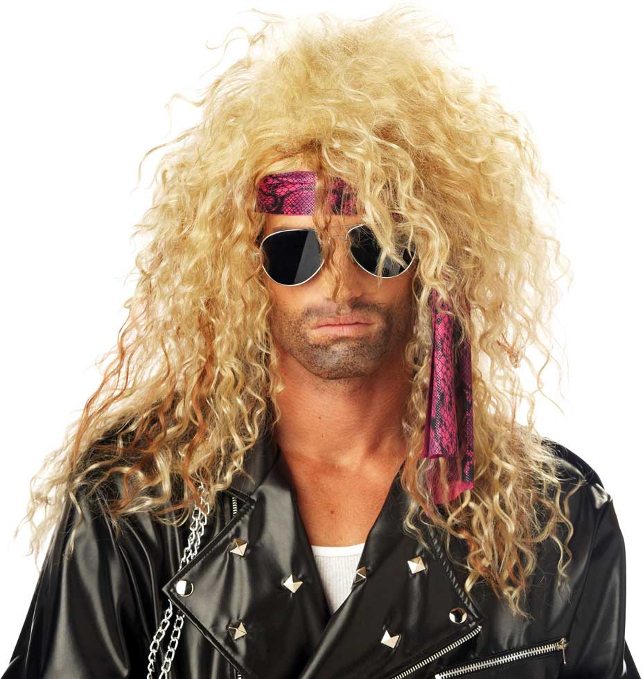 Heavy Metal Rocker Wig 70544 Costume Blonde Accessory