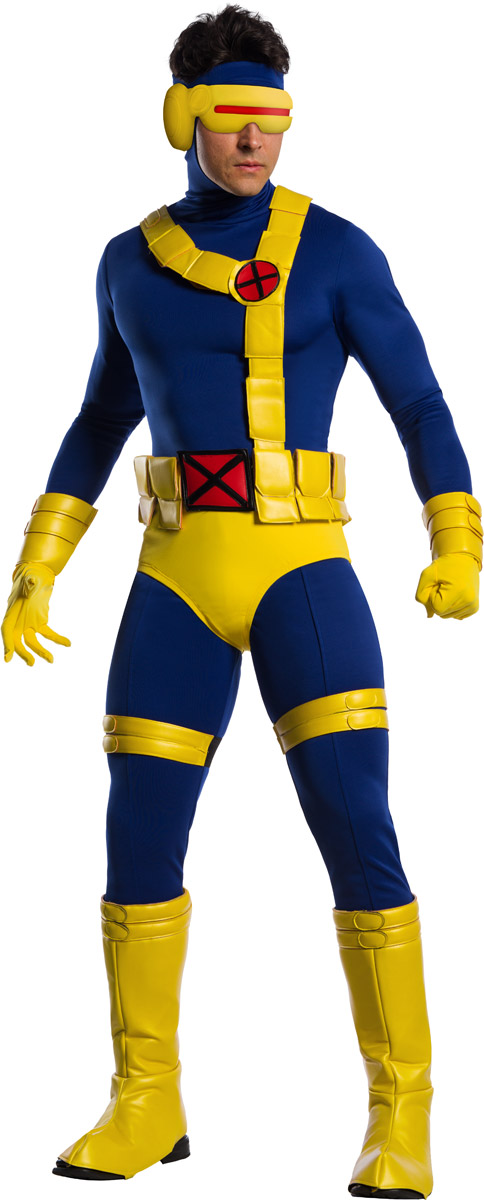 Cyclops Jumpsuit X-Men Superhero Hero Halloween Costume Adult Men ...