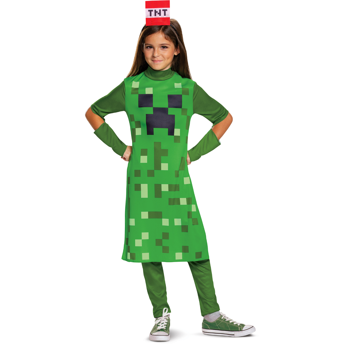 Licensed Minecraft Creeper Girl Classic Toys Video Games Costume Child Girls - Picture 2 of 3