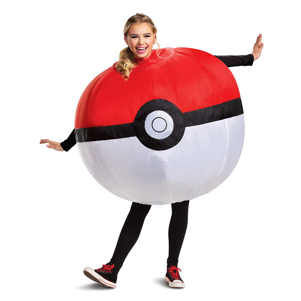 Disguise Licensed Pokemon Poke Ball Inflatable Costume Adult Games 105509Ad - Picture 8 of 9