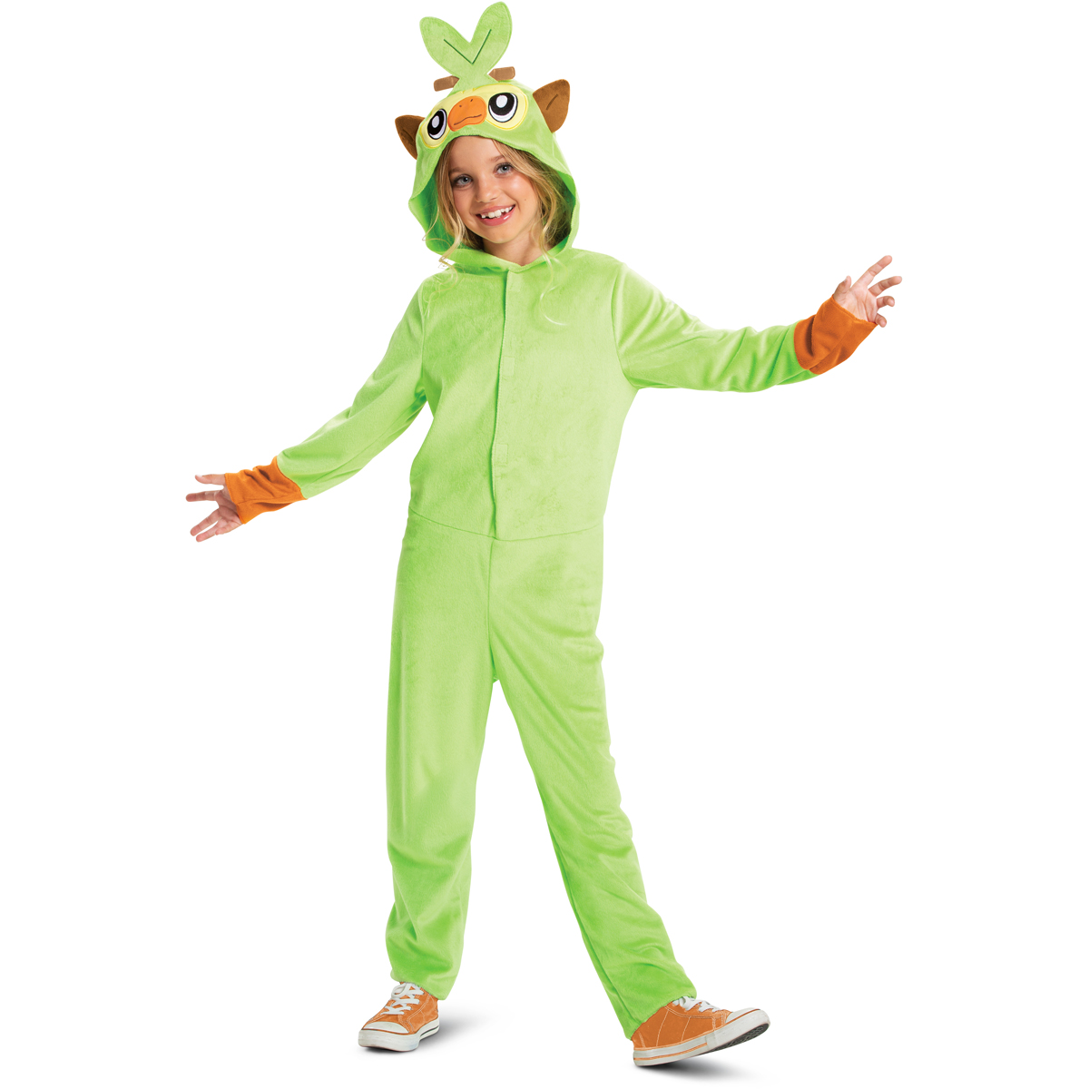 Disguise Licensed Pokemon Grookey Hooded Jumpsuit Classic Child Costume ...