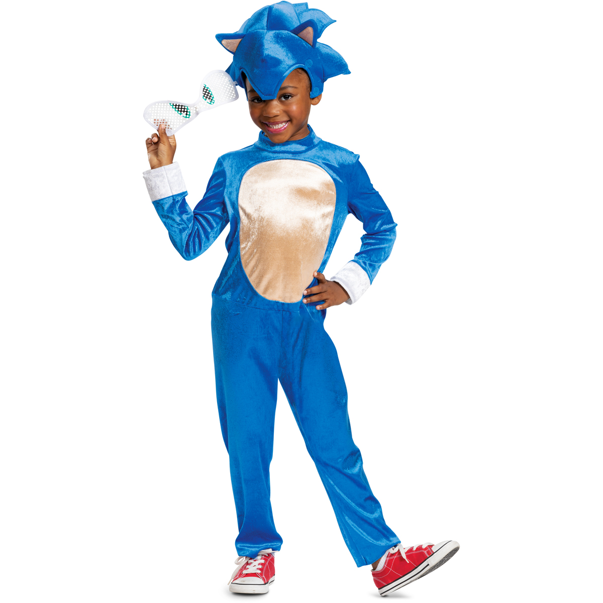 Halloween Sonic Cosplay Disfraz Niño Dibujos animados Jumpsuit Party Club  nocturno Fancy Dress Outfit_s