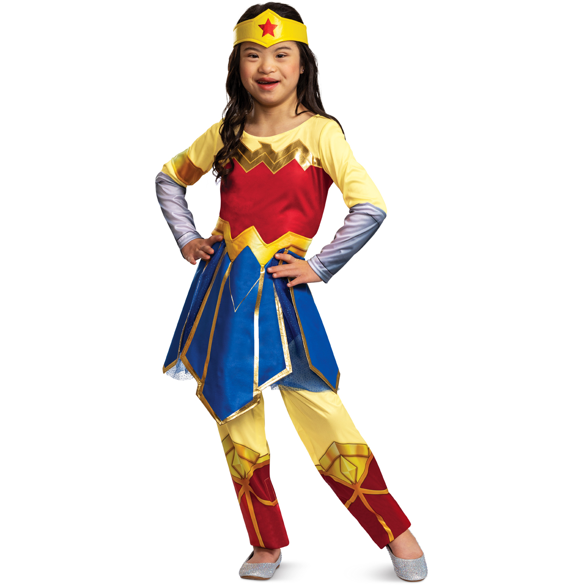 Disguise Licensed Dc Comics Adaptive Wonder Woman Costume Child Girls ...