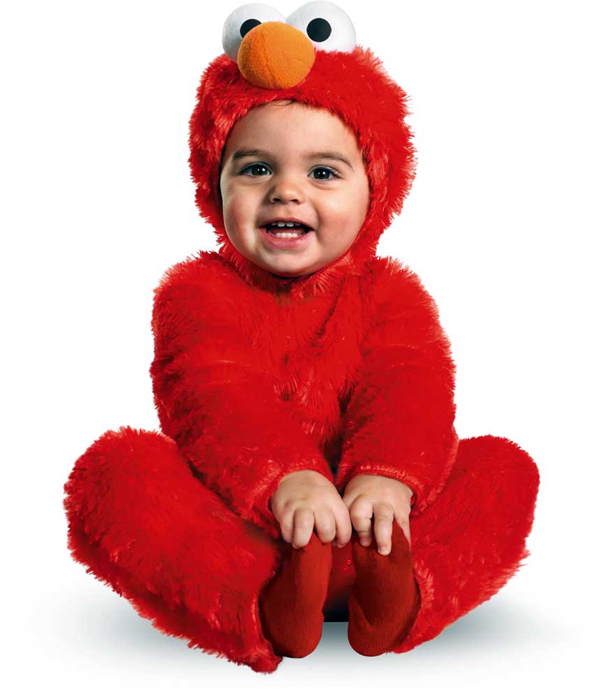 Licensed Sesame Street Elmo Comfy Fur Toddler Boys Halloween Costume - Picture 2 of 2