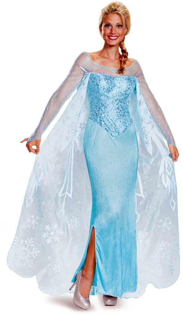 Licensed Disney Frozen Princess Elsa Prestige Adult Women Halloween Costume - Picture 2 of 2