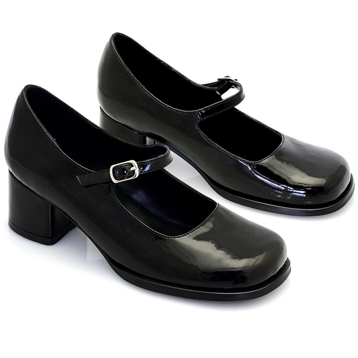 Ellie Buckle Strap Glitter Mary Jane Pumps Child Girls Shoes Heels 175 ...