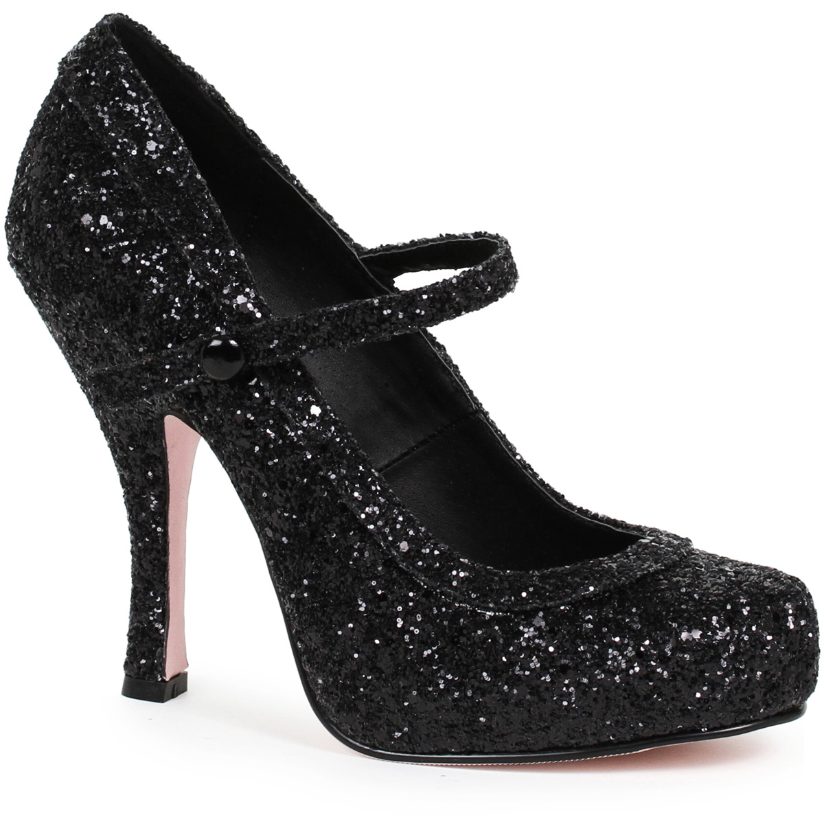 Ellie 4" Heel Glitter Mary Jane With Platform Adult Women Shoes Heels 423-Candy - Picture 4 of 4