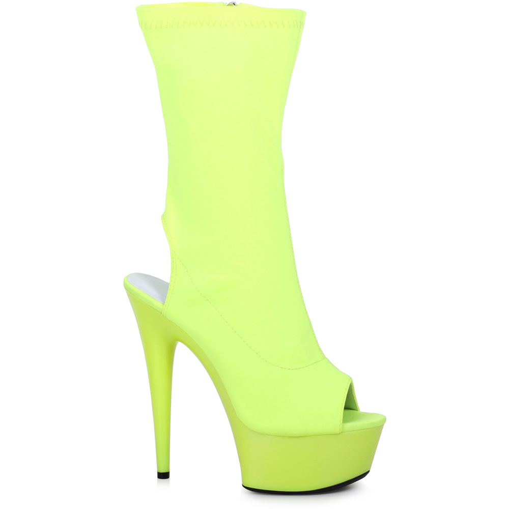 Ellie 6" Fancy Cute Peeptoe Ankle Bootie Adult Women Shoes Boots 609/Stacy - Picture 2 of 3