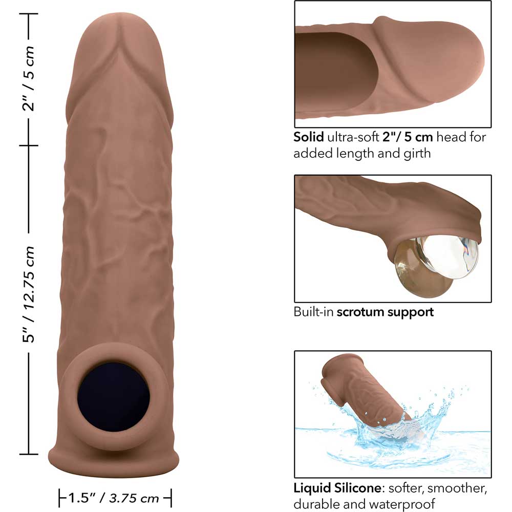 Calexotics Performance Maxx Lifelike Extension 7 Inch Brown