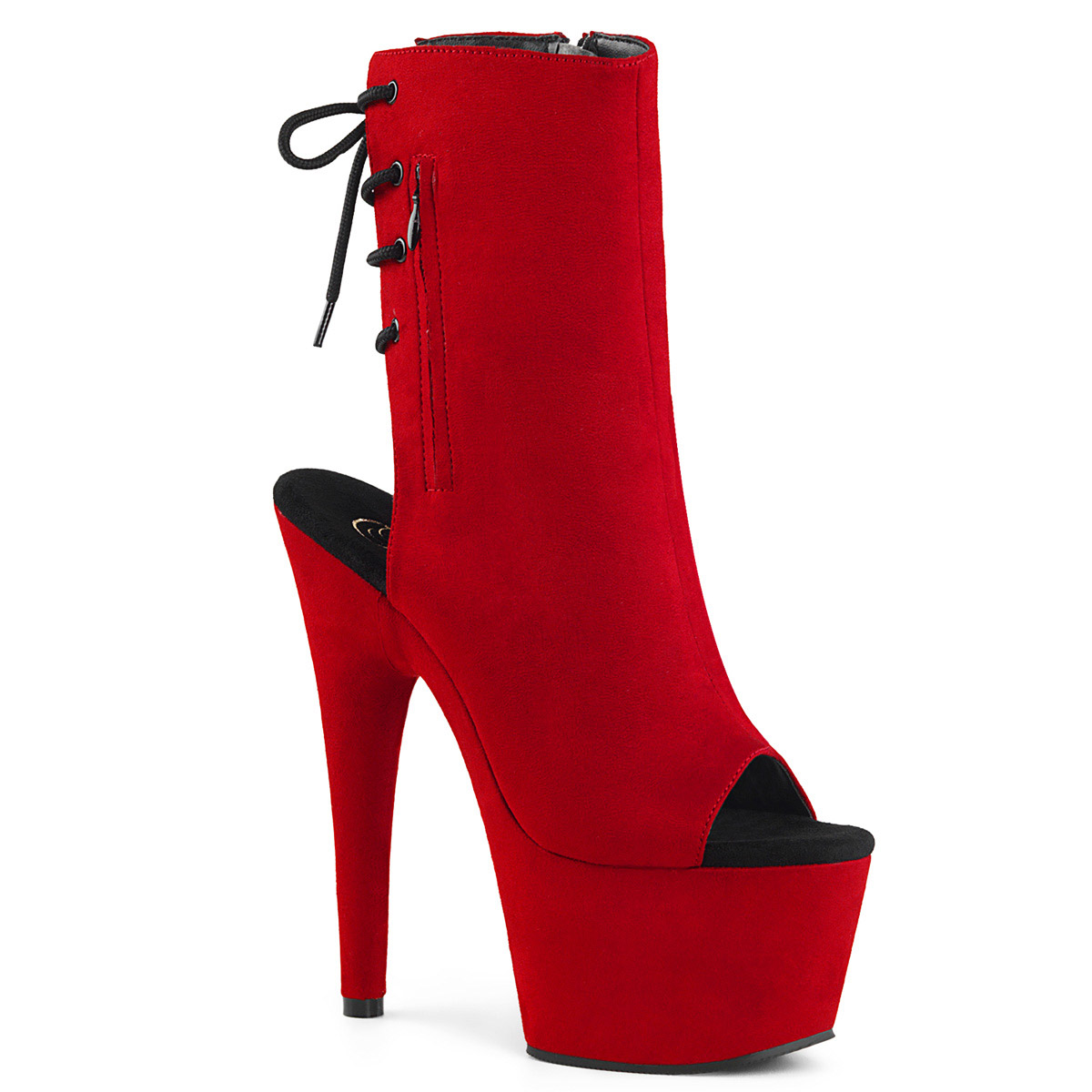 Pleaser 7 Inch Heel Open Toe Ankle Boot Platform Stiletto High Adore 1018Fs