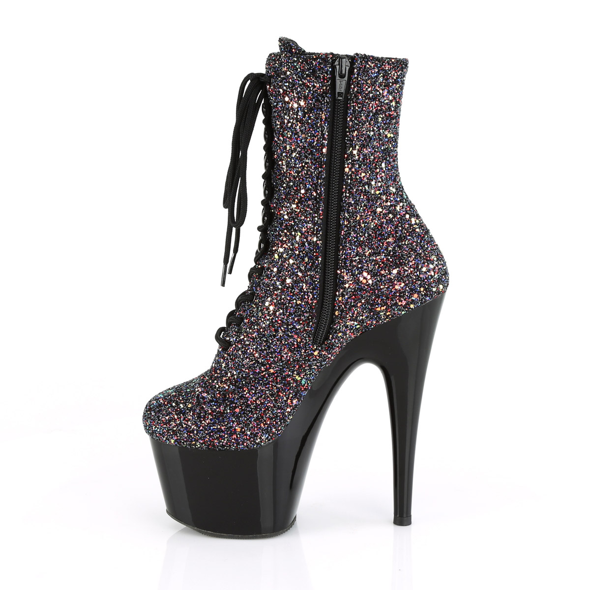 Pleaser Heels 7" Black Red Platform Ankle Boot Clubwear Pole Dance shoe Ad1020F - Picture 59 of 71