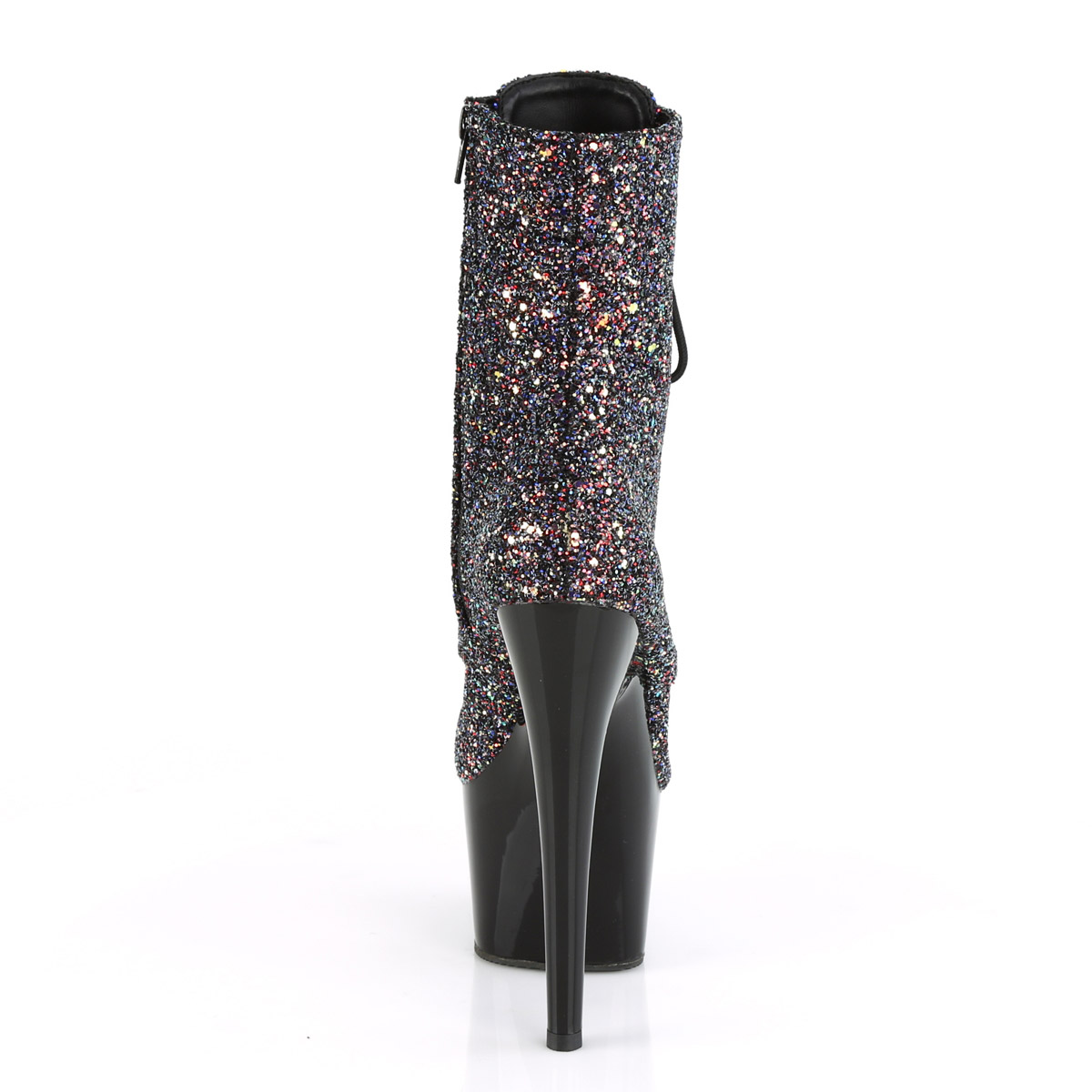 Pleaser Heels 7" Black Red Platform Ankle Boot Clubwear Pole Dance shoe Ad1020F - Picture 60 of 71