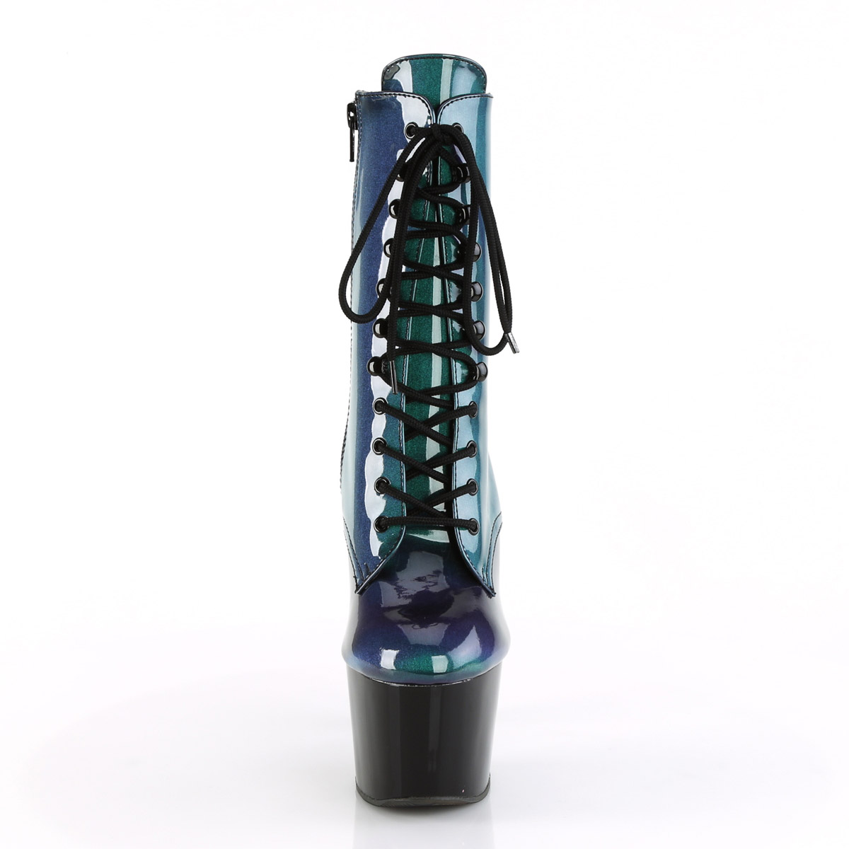 Pleaser Heels 7" Black Red Platform Ankle Boot Clubwear Pole Dance shoe Ad1020F - Picture 63 of 71