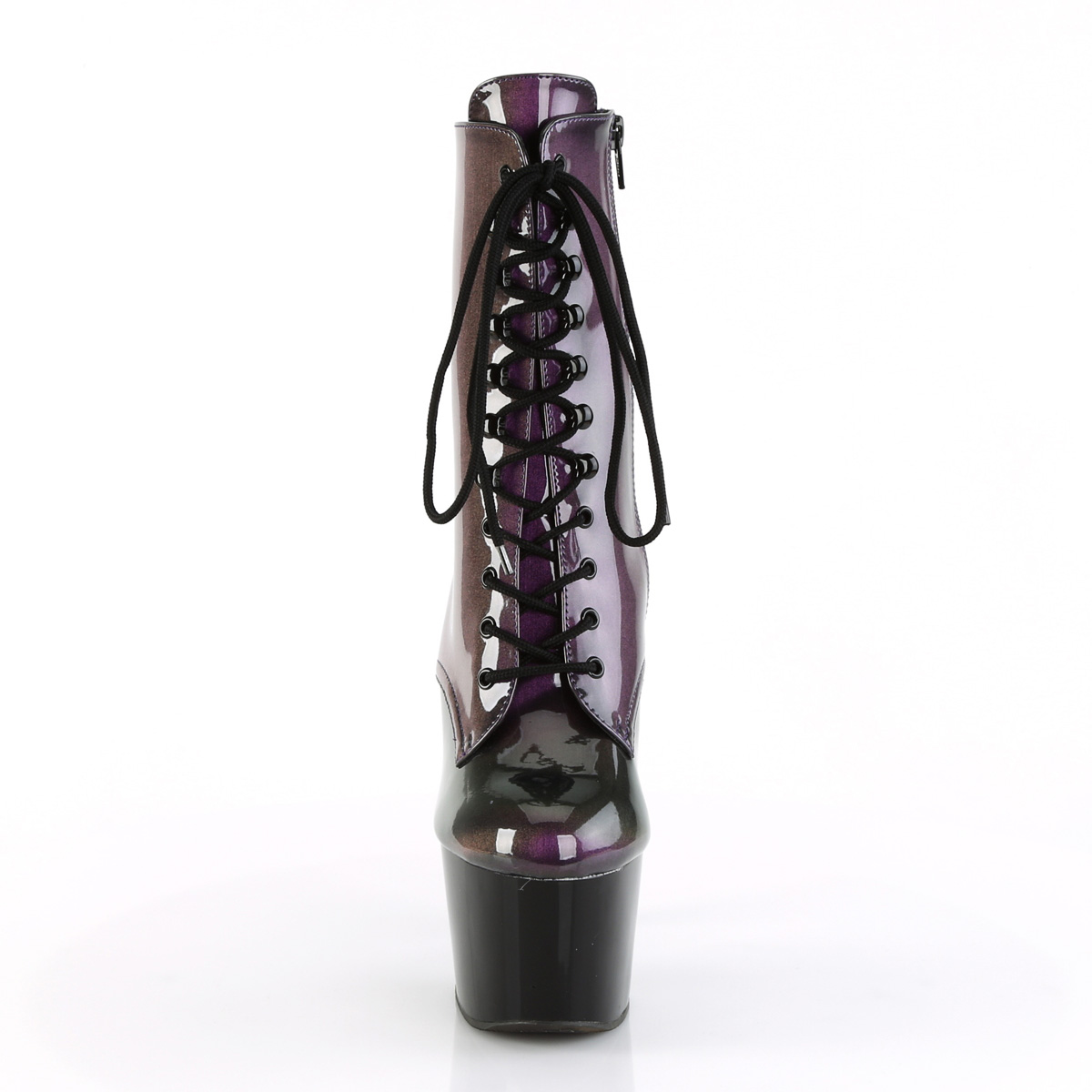 Pleaser Heels 7" Black Red Platform Ankle Boot Clubwear Pole Dance shoe Ad1020F - Picture 68 of 71