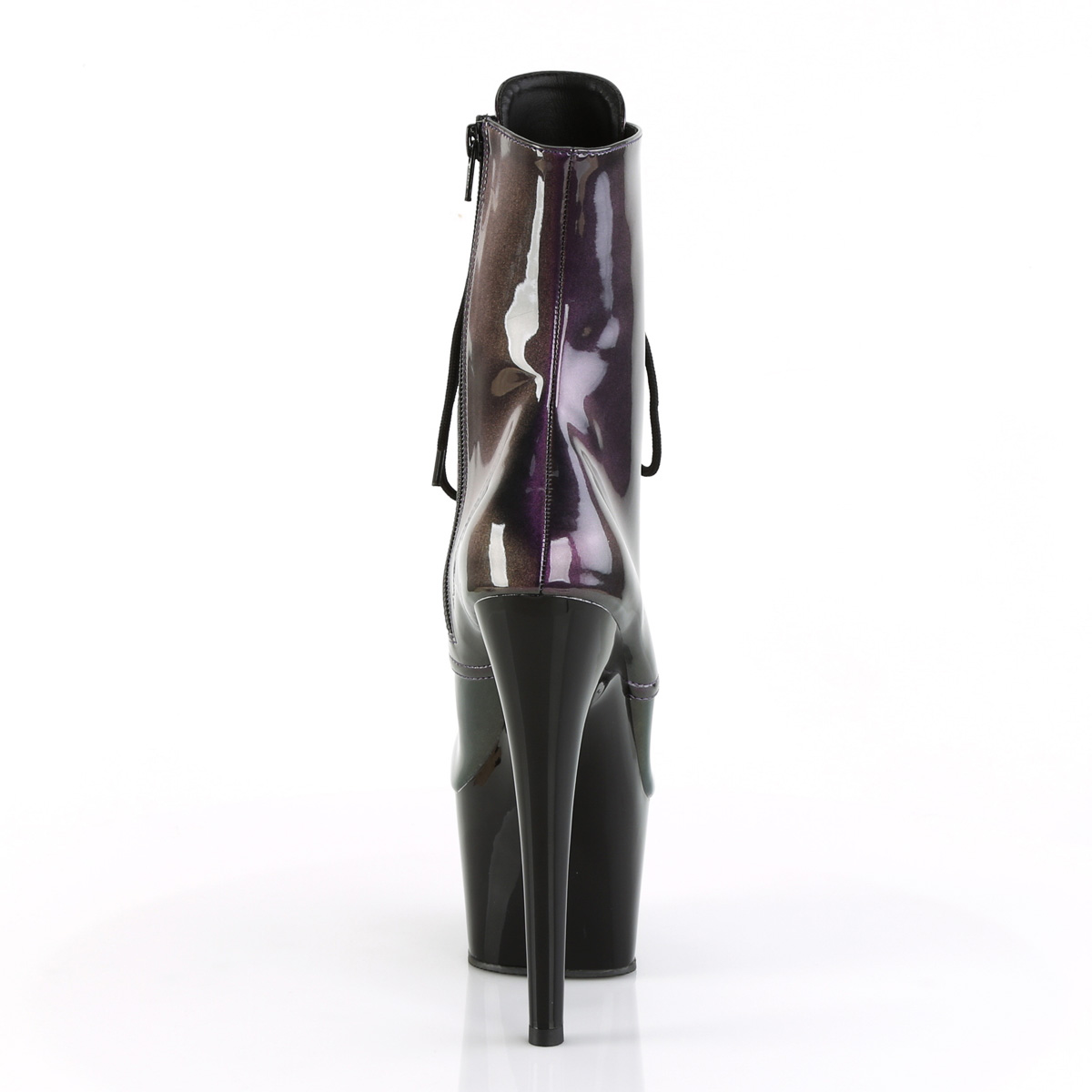 Pleaser Heels 7" Black Red Platform Ankle Boot Clubwear Pole Dance shoe Ad1020F - Picture 70 of 71