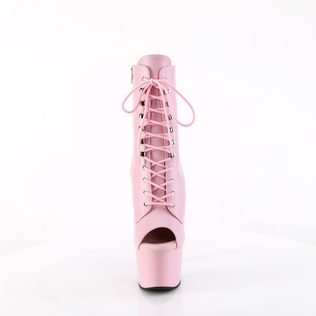 Pleaser 7" Absatz Peeptoe Schnürstiefeletten Erwachsene Damenschuhe Adore/1021 - Bild 8 von 11