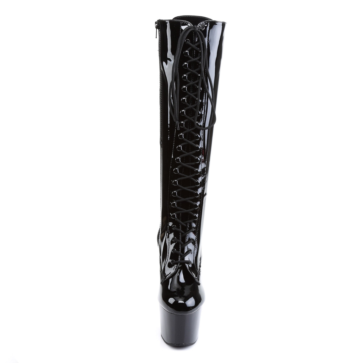 Pleaser 7'' Heels Stretch Lace Up Zipper Knee High Boots Women Ado20X1 - Bild 8 von 26