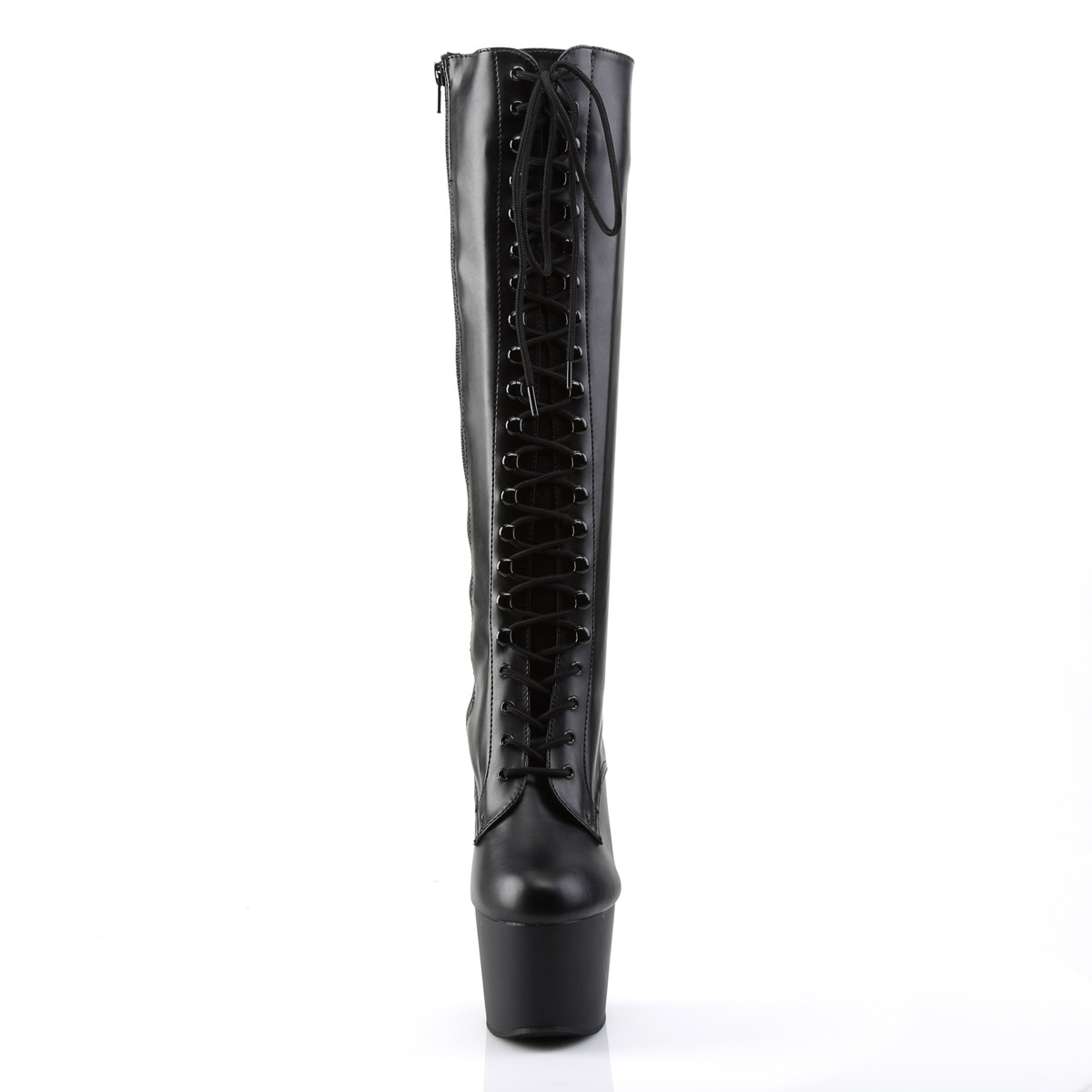 Pleaser 7'' Heels Stretch Lace Up Zipper Knee High Boots Women Ado20X1 - Bild 13 von 26