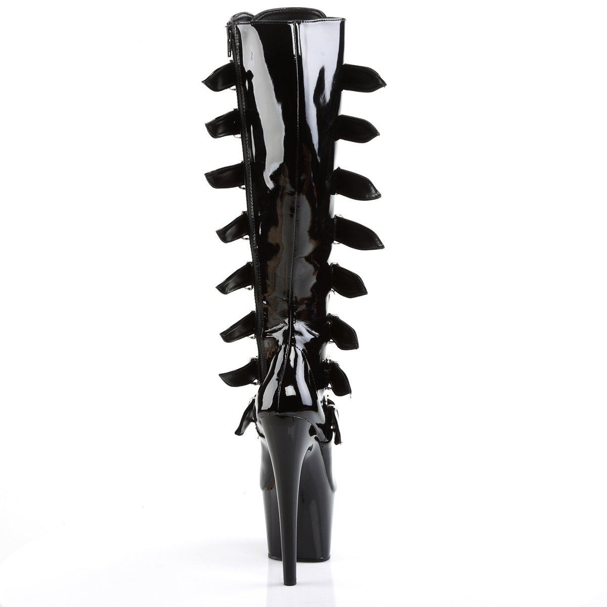 Pleaser 7'' Heels Stretch Lace Up Zipper Knee High Boots Women Ado20X1 - Bild 25 von 26